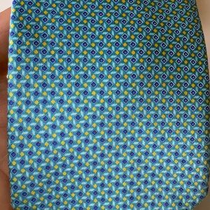 Michael Kors Blue Silk Geometric Necktie Men’s Designer Tie